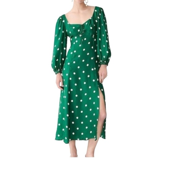J. Crew Sweetheart Long Sleeve Midi Dress in Polka Dot - Picture 16 of 16